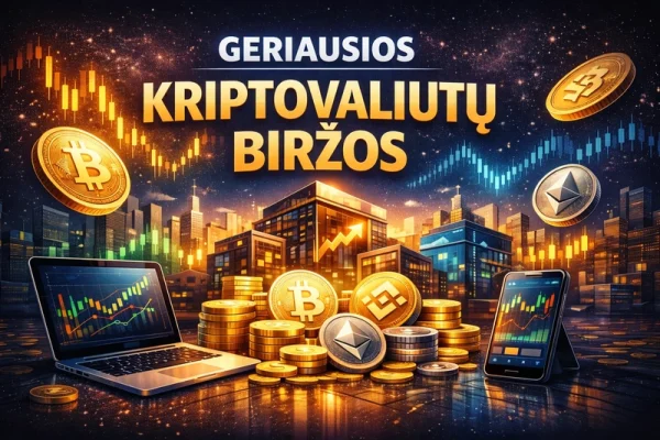 Geriausios Kriptovaliutų Biržos 2026