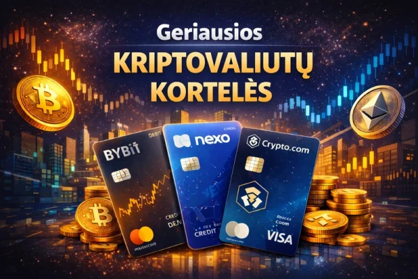 Geriausios Kriptovaliutų Kortelės 2026