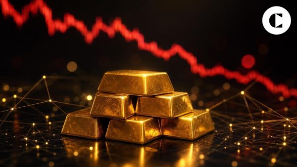 „Tether Gold“ atsargos didėja aukso rinkos nuosmukio metu