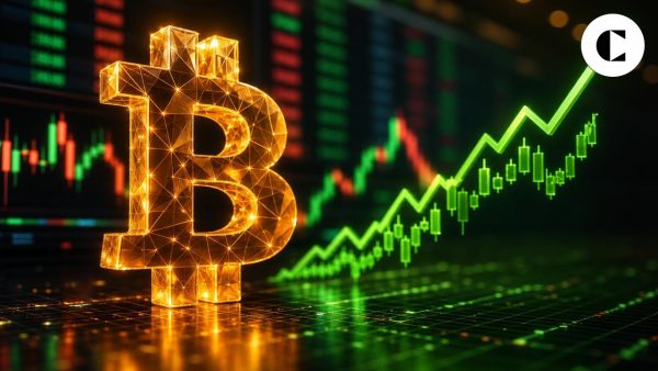 Bitcoin kainos stabilizuojasi, akcijų rinkoms atsigaunant